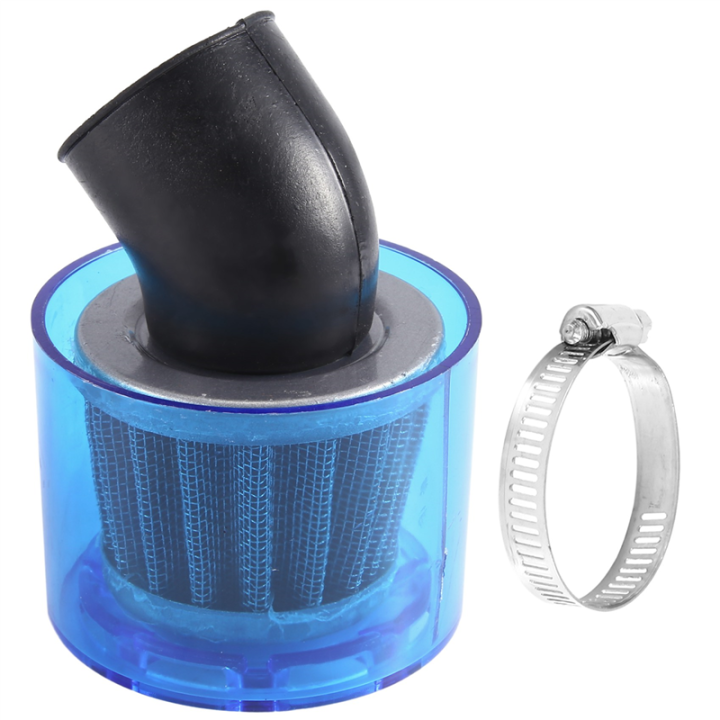 Sojhoop 35Mm Air Filter Cleaner 45 Degree Bend Splash Proof Plastic Cover Waterproof Motorcycle 50Cc 110Cc 125Cc ATV Quad Scooter Go Kart Moped Pit Dirt Racing Super Pocket Bike + Cover
