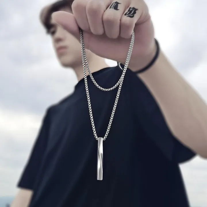 Personality%20Men%20Spiral%20Rectangle%20Necklace%20Minimalist%20Simple%20Ins%20Men's%20Pendant%20Jewelry%20-%20Image%206