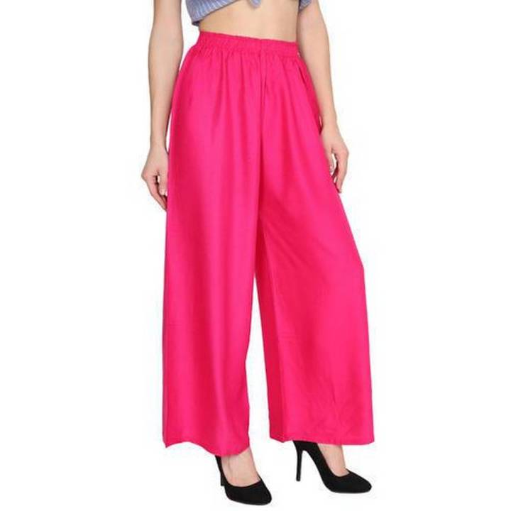 Viscose  Plazo Pants -Pink