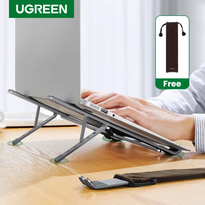 UGREEN%20Laptop%20Stand%20Holder%20For%20MacBook%20Air%20Pro%20Notebook%20Adjustable%20Foldable%20Aluminum%20Laptop%20Notebook%20Stand%20For%20PC%2011/13/17%20Inch%20-%20Image%202