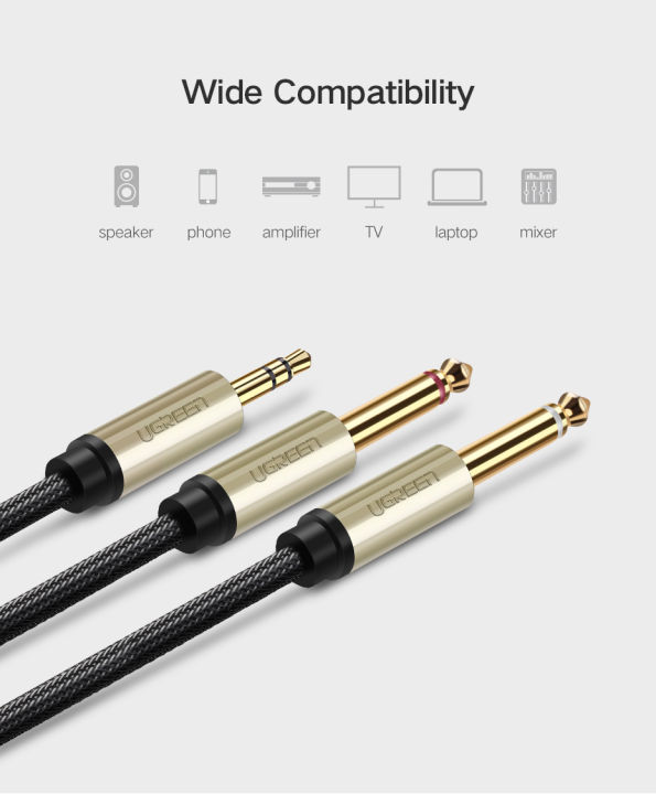 3.5mm%20TRS%20to%20Dual%206.35mm%20TS%20Audio%20Cable%202m%20(Gray)%20-%20Image%206