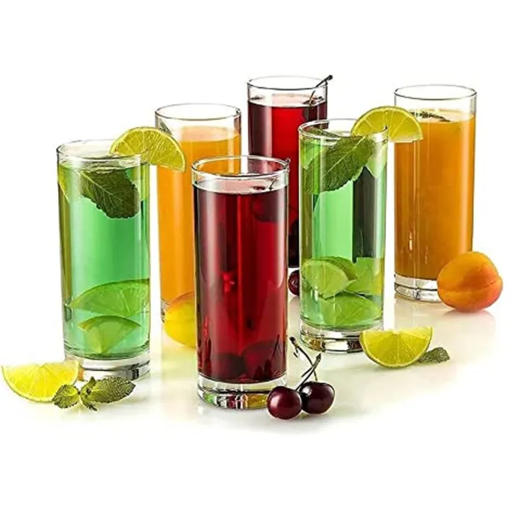 6%20Pcs-Red%20Cherry%20Slim%20and%20Tall%20Cocktail%20Glasses%20Drinking%20Water%20Glasses%20Tumbler%20(Plain%20Design)%20-%20285ml%20-%20Image%203