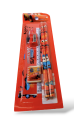 All-In-One Princess Mickey Mouse Cars Pencil Set (Two Pencils, Eraser, Sharpener). 