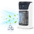 Portable Air Conditioner Fan, Portable AC Personal Mini Air Cooler 6 Speed Desk Air Cooling Fan 7 Colors LED Light with Timing Function for Personal Use. 