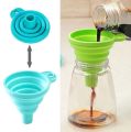 Foldable Funnel Silicone Collapsible Funnel Portable Funnels For Fuel Hopper Collapsible Beer/ Oil Funnels Kitchen Tools. 