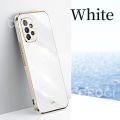 For Samsung Galaxy A13 4G Back Cover Luxury 6D Plating Frame Shiny Bling Cases Soft Silicone Square Protective Mobile Phone Case for Girls Boy. 