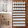 9pcs/set Adhesive Paste Wall Hanger Storage Jewelry Display Jewelry Hooks Holder Storage Organizer Earring Ring Necklace Hanger. 