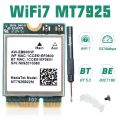 MT7925 WIFI7 TRI-BAND (2.4GHZ + 5GHZ + 6GHZ) + BT 5.4 WIFI CARD (WIFI 7) FOR LAPTOP. 