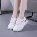 Women's Shoes Trendy Durable Leisure Sneakers for Travel Workout Short Trips White 36. 