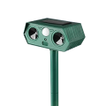 (GGBR) 2024 Ultrasonic Animal Repellent, 1-Pack Solar Outdoor Deer Repeller with Motion Sensor, Deters Cats, Squirrels, Rabbits. 