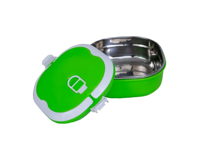 Stainless%20Steel%20Square%20Lunch%20Box%200.9L%20-%20Green%20-%20Image%202