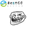 【BestGO】Troll Face Funny Cartoon Tet Stickers Bathroom Decoration Accessories 4WS-0068. 