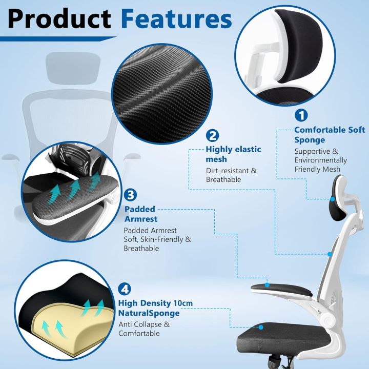 EXECUTIVE%20OFFICE%20CHAIR%20WITH%20HEAD%20REST%20(%20BLACK%20MESH%20&%20WHITE%20BODY)%20-%20OC1015%20-%20Image%208