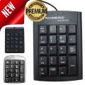 USB Wired Numeric Keypad - High Quality Digital Numbers Numpad - Best Small Numpads For Financial Accounting - Genuine Wire External Num Pad Keypads Keyboards - New Portable Ultra Slim Mini USB Number Keyboard For Desktop PC Laptop. 