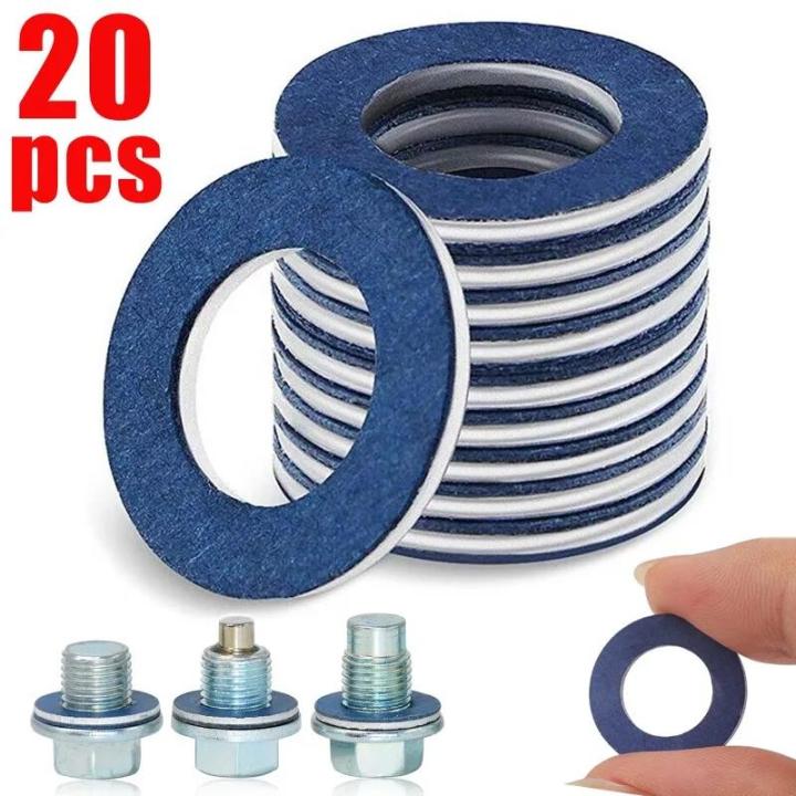 24Pcs Aluminum Oil Drain Plug Gaskets for Toyota Kenya