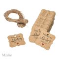 birthday cards 100Pcs Kraft Brown Gift Tags Thank You tags for Wedding Party decorations Handmade Gift Cards Baking Packaging Hang decorationGift Cards Tags. 