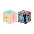 【SkinHorizon】New Macaron Color Magic Cube Shengshou Legend Macaron Stickerless Magic Cube 2x2 3x3 4x4 5x5 Pyramid Macaron Speed Cubo Magico. 