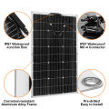 PowMr 100W Solar Panel Flexible Monocrystalline Solar Cell DIY Cable Outdoor Car RV Waterproof Rechargeable Power System. 
