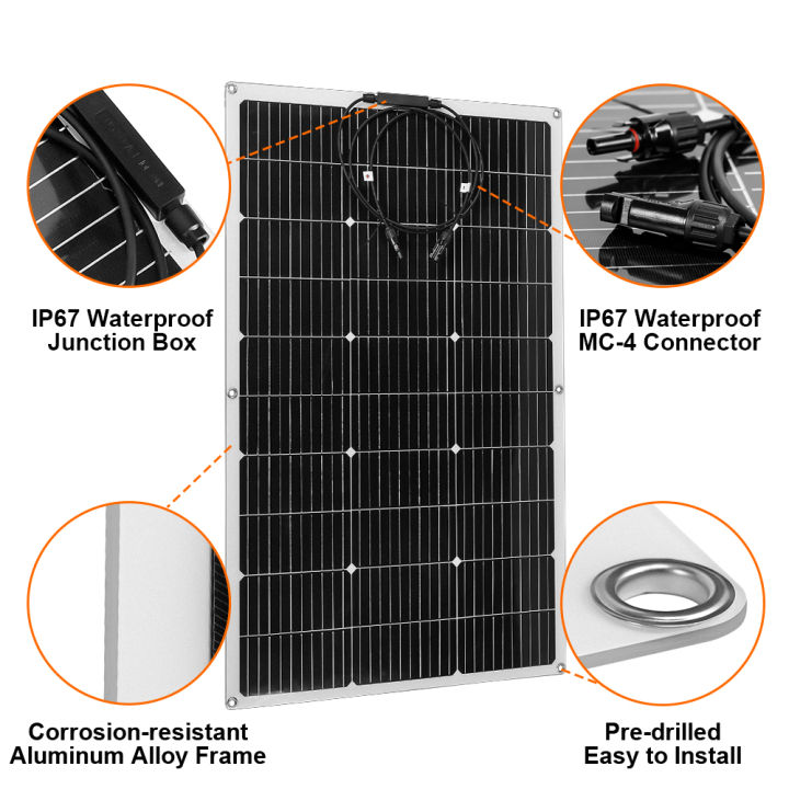 PowMr%20100W%20Solar%20Panel%20Flexible%20Monocrystalline%20Solar%20Cell%20DIY%20Cable%20Outdoor%20Car%20RV%20Waterproof%20Rechargeable%20Power%20System%20-%20Image%206