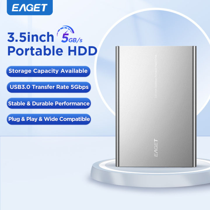 New style Eaget Portable External Hard Drive 3TB 5TB HDD 3.5 inch 5Gbps External Hard Disk Memory Compatible for PC Mac Desktop MacBook