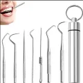 Dental Periodontal Probe Explorer 6 PCS Stainless Steel Double Ends Dentist Pick Scraper Tool Dentistry Tooth Stains Remover. 