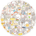 240 pcs Peach and Goma Stickers Lovely Cute Cat Couple Stickers for Laptop Scrapbook Journal Kids Girls Boys Stickers. 