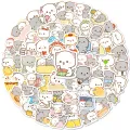 20/40/60 pcs Peach and Goma Stickers Lovely Cute Cat Couple Stickers for Laptop Scrapbook Journal Kids Girls Boys Stickers. 