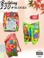 Vorix 220+ Pcs Building Blocks for Kids – Educational Construction Toy – Non-Toxic Plastic – Brain-Boosting STEM Activity – Colorful Creative Bricks – DIY Learning Set – Best Gift for Boys Girls – Fun Interactive Play. 