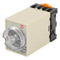 【FOOT SOFA】[Quality assurance] 0-30s Power Off Delay Timer Relay Knob Delay Time Relay Control Time Relay with Base AC 220V ST3PF. 