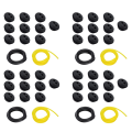 40 Pcs 2 Holes Fuel Tank Grommet Rubber with Fuel Line Pipe for Brush Cutter Grass Trimmer. 