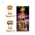 Kids Animals Costume Set Headdress for New Year Stage Performance Holiday Brown. 