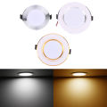 5W 9W 12W LED Downlight Round Panel Light Cold Warm White Spot Lamp 220V Ceiling Light Recessed Down Light. 