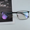 【BestGO】Photochromic Transition Eyeglasses / Computer Anti Radiation / Blue Light Coated Lens Trending Design High Quality Full Metal Frame Optical Eyewear Metal Hinges Eyeglass. 