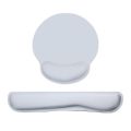 Memory foam keyboard wrist guard mouse pad uit grey. 