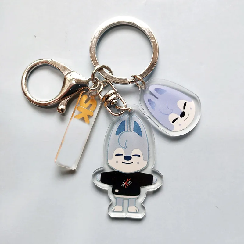 Stray Kids Skzoo Schlüsselanhänger,6PCS Acryl Cartoon Skzoo