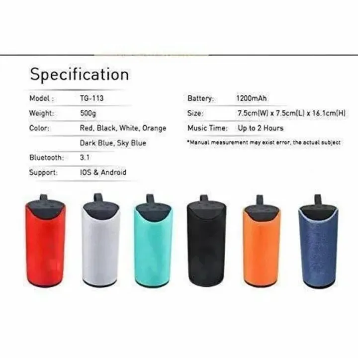 JBL_TG%20113%20T&G%20Wireless%20Bluetooth%20Portable%20Outdoor%20Speakers%20Stereo%20Music%20Surround%20Support%20FM%20TF%20Card%20Bass%20Box%20-%20Image%203