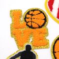 New Spot basketball Football Chenille Iron on Patches Embroider Patch Towel sticker For DIY Bag Caps Applique Exquisite Badge. 