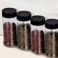Glass Salt and Pepper Shakers Spice Bottle Seasoning Jar Empty Lid Flip Top Cap 8pcs. 