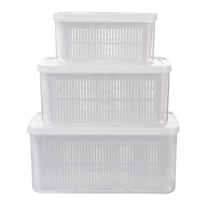Kitchen%20Plastic%20Double%20Drain%20Basket%20with%20Lid/Household%20Refrigerator%20Rectangular%20Storage%20Boxs/Fruit%20Vegetable%20Cleaning%20Strainers%20Kitchen%20Tools%20-%20Image%208