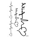 【Fashion-forward】Small fresh tattoo stickers text letter stickers fashion English letter tattoo waterproof stickers. 