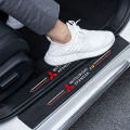 Sieece For Mitsubishi Xpander 4PCS Car Door Sill Protector Auto Carbon Fiber Threshold Strips Sticker Anti Scratch Car Sticker Car Accessories Exterior. 