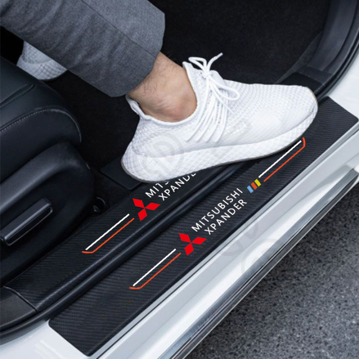 Sieece%20For%20Mitsubishi%20Xpander%204PCS%20Car%20Door%20Sill%20Protector%20Auto%20Carbon%20Fiber%20Threshold%20Strips%20Sticker%20Anti%20Scratch%20Car%20Sticker%20Car%20Accessories%20Exterior%20-%20Image%209