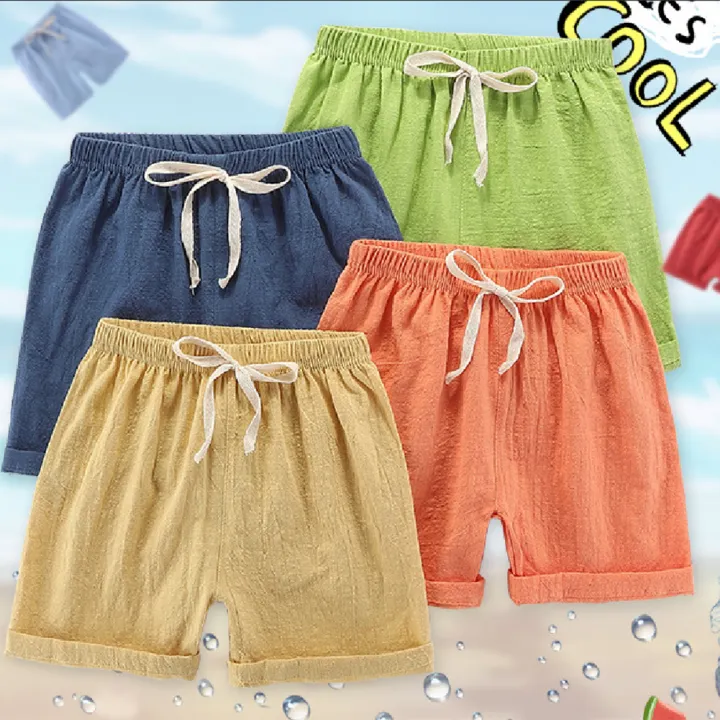 Yfashion%20Summer%20Kids%20Cotton%20Shorts%20Casual%20Loose%20Solid%20Color%20Short%20Pants%20For%20Boys%20Girls%203-8%20Years%20Old%20-%20Image%205