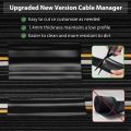 Professional PVC Floor Cable Cover 1m Self Adhesive Ethernet Cable Hider Soft Cable Protector Baseboard. 