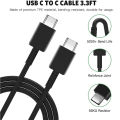 Samsung Cable Type C PD Cable USB C To USB C 25w Super Fast Charging 5A Type C To Type C USB 3.0 25W. 