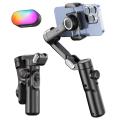 AOCHUAN 3-Axis Handheld Gimbal Stabilizer for Smartphone with Fill Light for iPhone Android Face Tracking Tiktok Vlog Smart XE. 