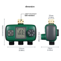 3-Way Automatic Water Timer for Garden Irrigation System with Control, Sprinkler NH3/4Inch External Thread. 