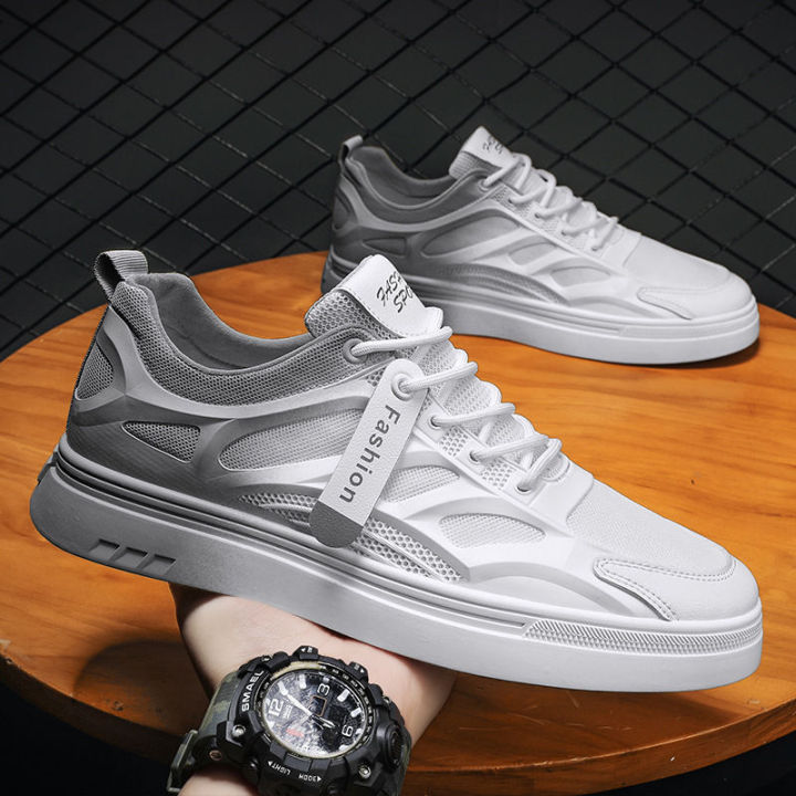 Men's White Shoes Men's Breathable Sneakers Men's Shoes Student Casual ...