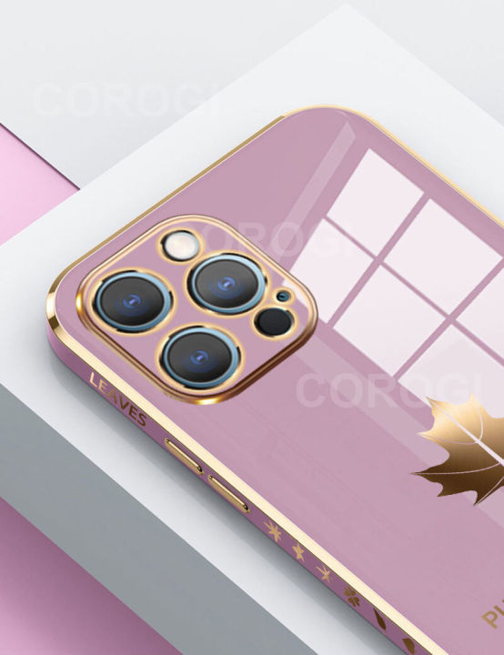 For%20iPhone%206s%20/%20iPhone%206%20Back%20Cover%20with%20Lanyard%20Fashion%20Shiny%20Plating%20Maple%20Leaf%20Design%20Camera%20Lens%20Protection%20Square%20Edge%20Soft%20Silicone%20Protective%20Phone%20Case%20-%20Image%207