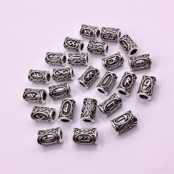 ShopSphere%2024%20pcs%20Viking%20Runes%20Set%20Loose%20Beads%20Spacer%20Beads%20For%20Hair%20Braid%20Dreadlock%20Beads%20DIY%20Jewelry%20Making%20-%20Image%208